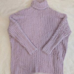 Purple oversized turtleneck sweater dress - Size S/M